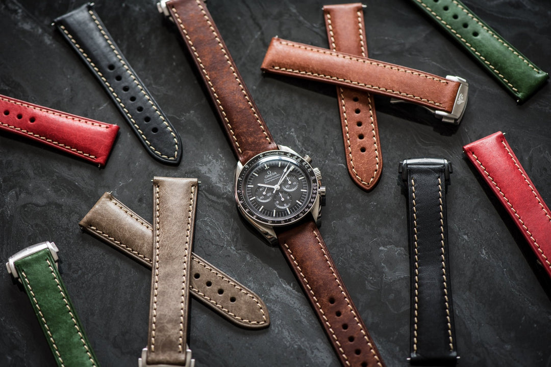 Leather Deploy - Bronzite - BluShark Straps