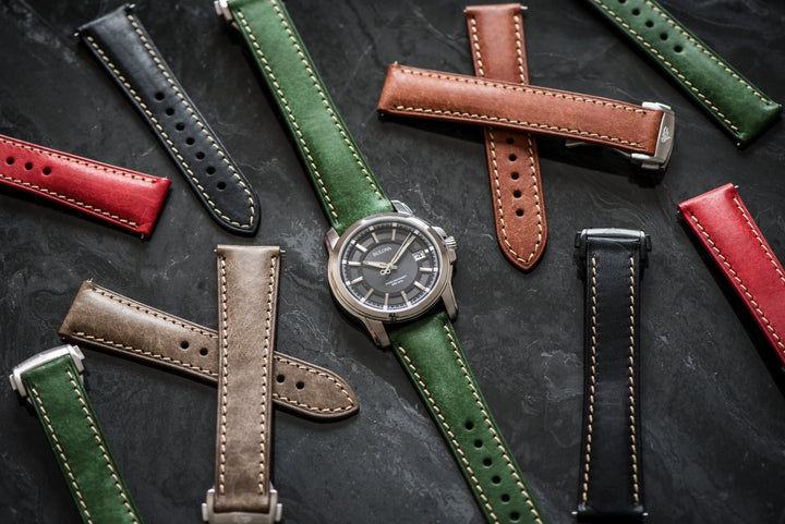 Leather Deploy - Jade - BluShark Straps