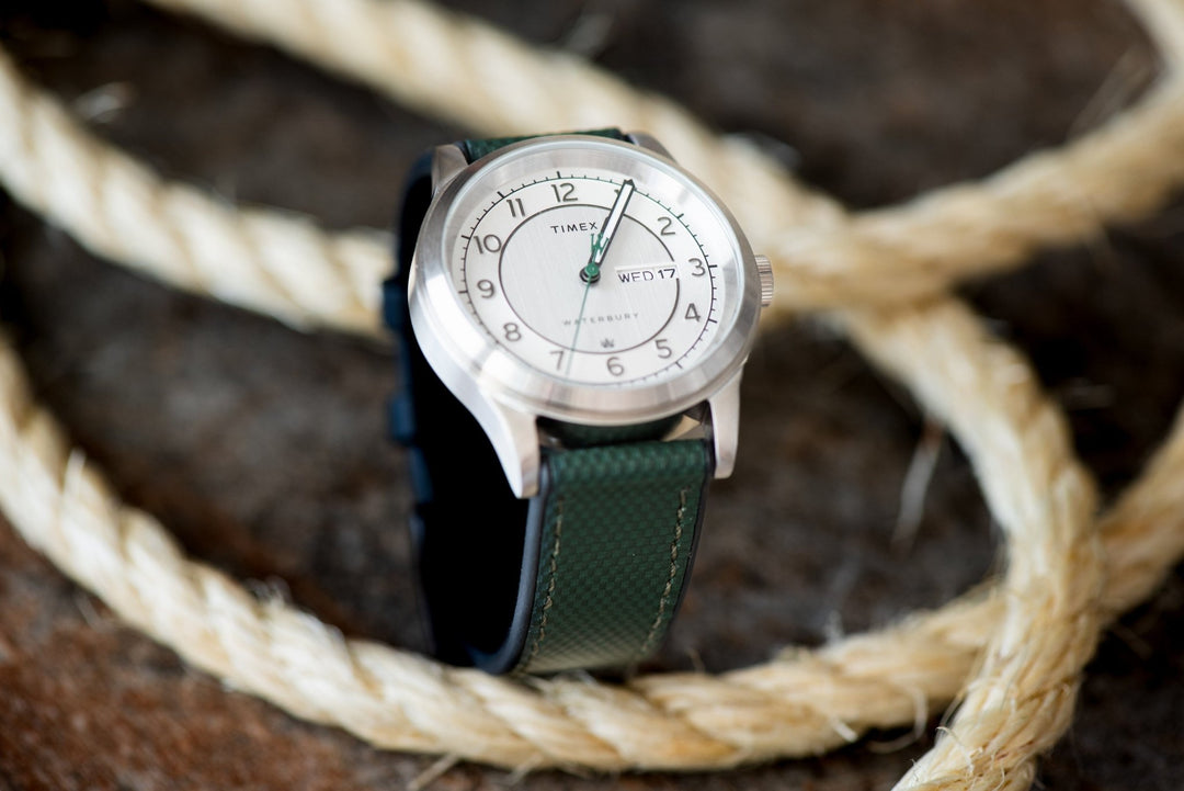 Leather & Rubber - Green - BluShark Straps