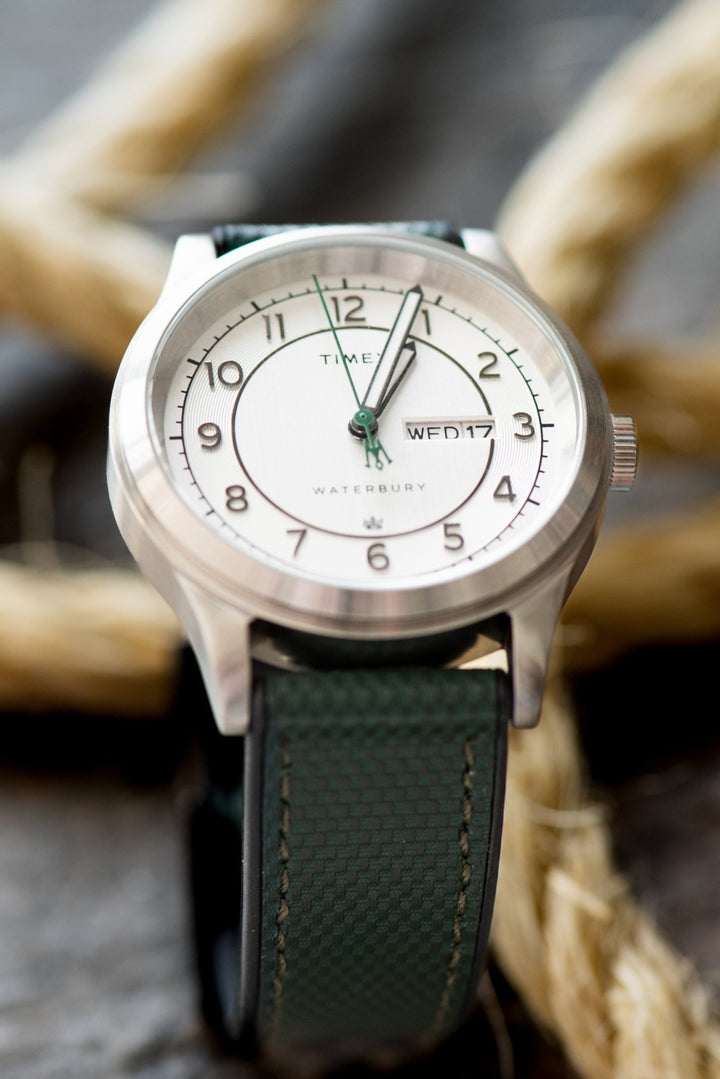 Leather & Rubber - Green - BluShark Straps