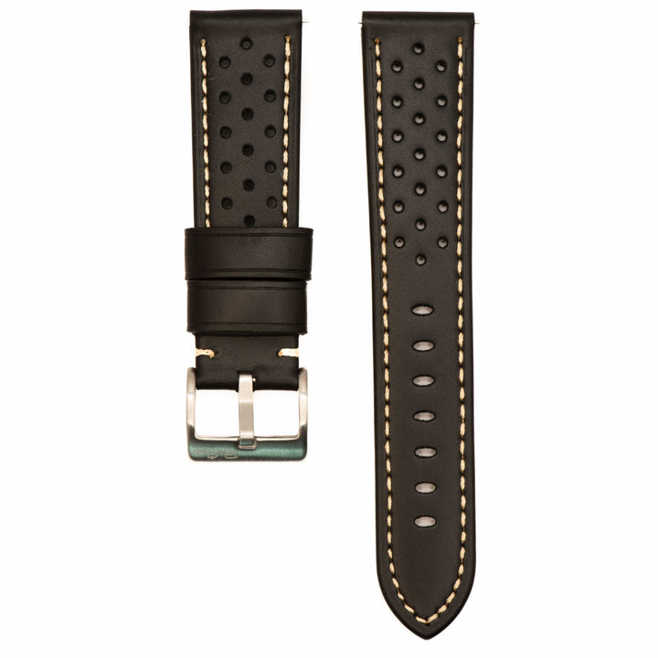 Leather Sport Grip - DQ Black - BluShark Straps