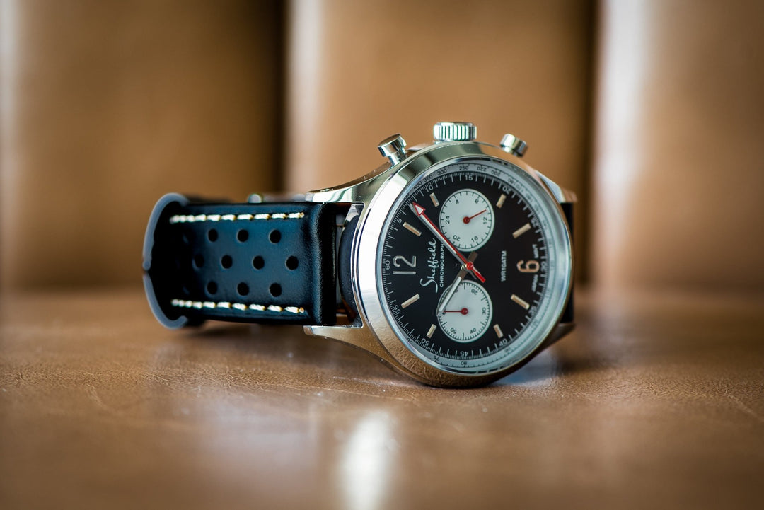 Leather Sport Grip - DQ Black - BluShark Straps