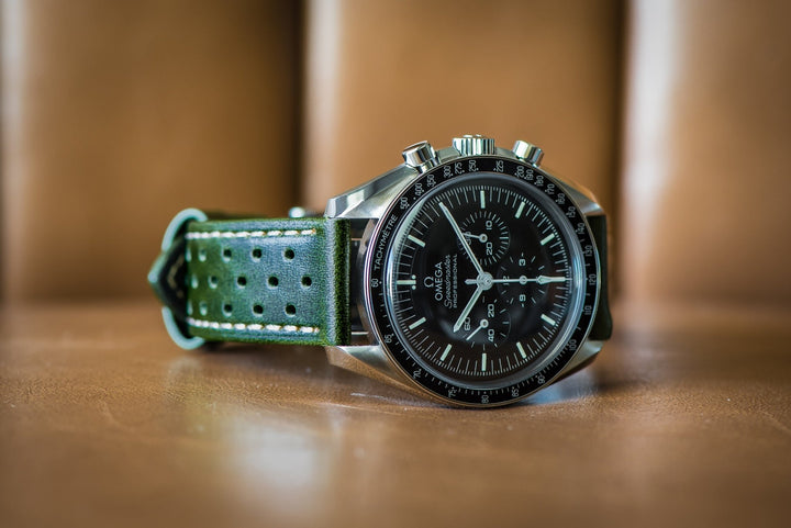 Leather Sport Grip - Go Green - BluShark Straps