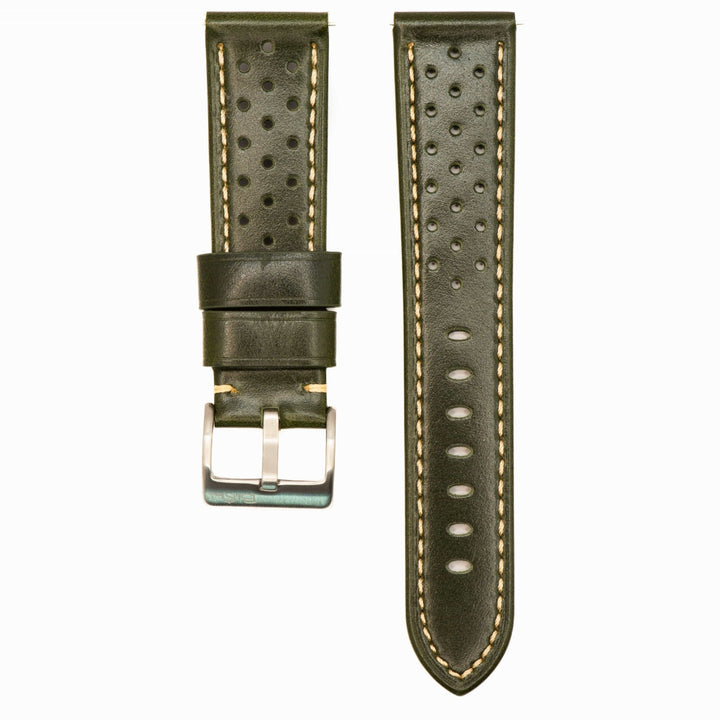 Leather Sport Grip - Go Green - BluShark Straps
