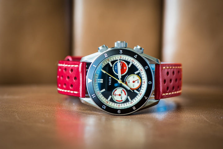 Leather Sport Grip - Stop Red - BluShark Straps