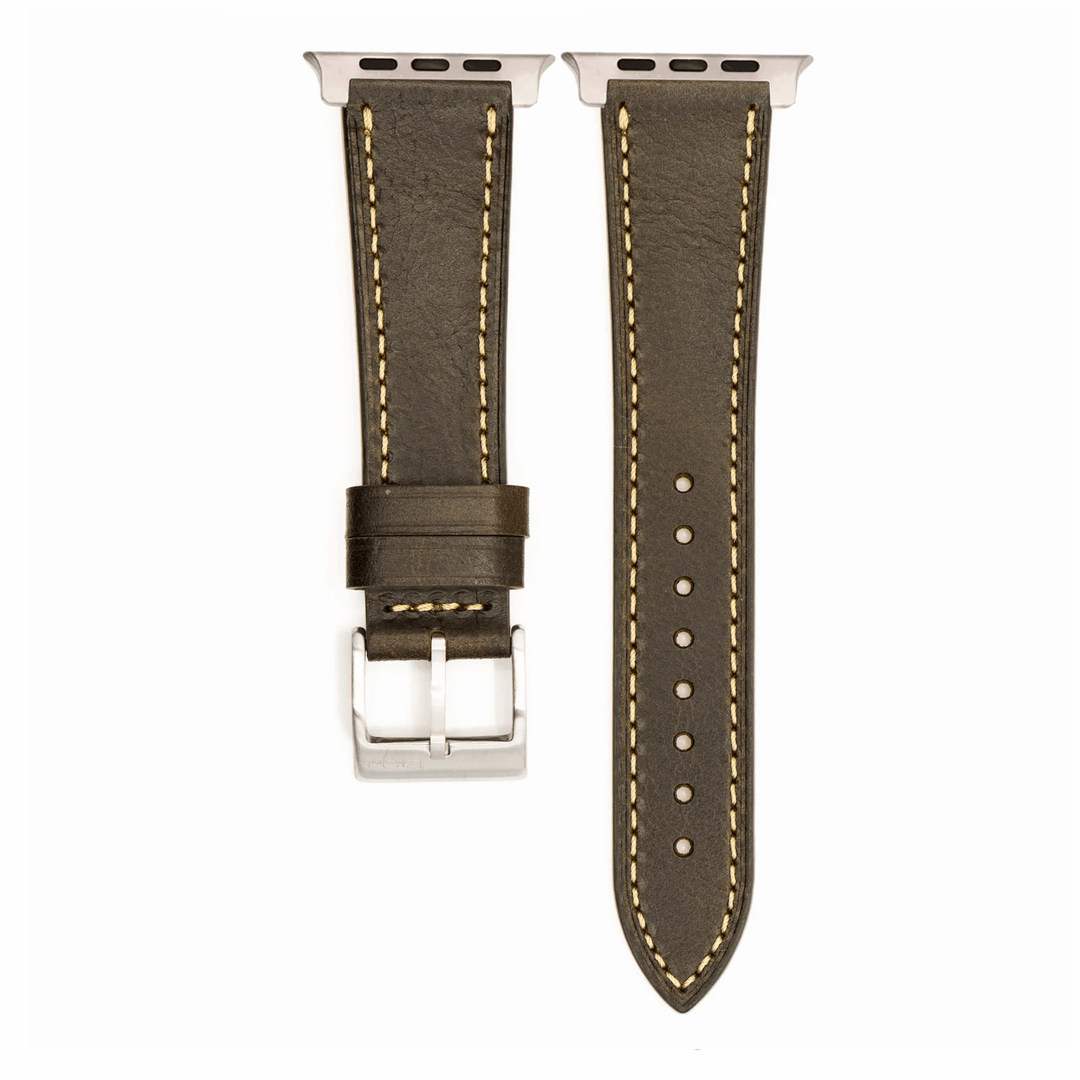 Leather Tapered Band - For Apple Watch ULTRA - Espresso - BluShark Straps