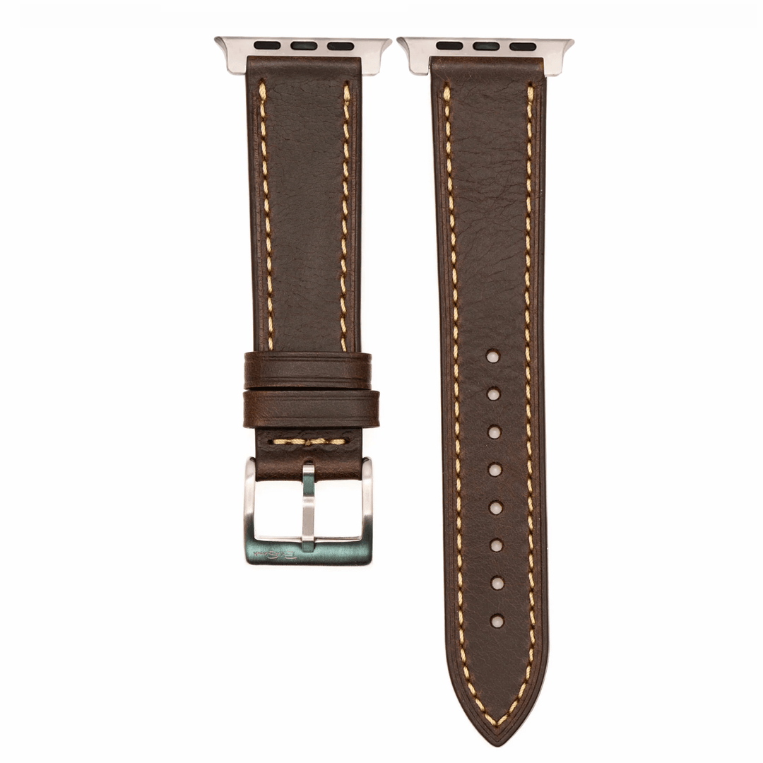 Leather Tapered Band - For Apple Watch ULTRA - Havana Brown - BluShark Straps