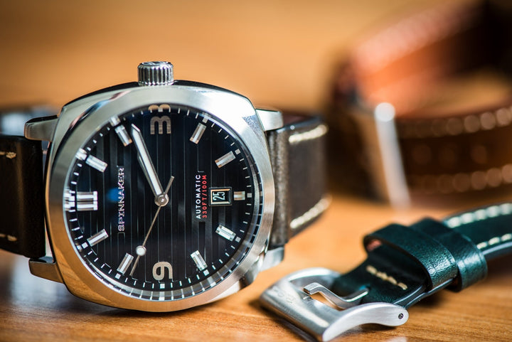 Leather - Tapered Black Walnut - BluShark Straps