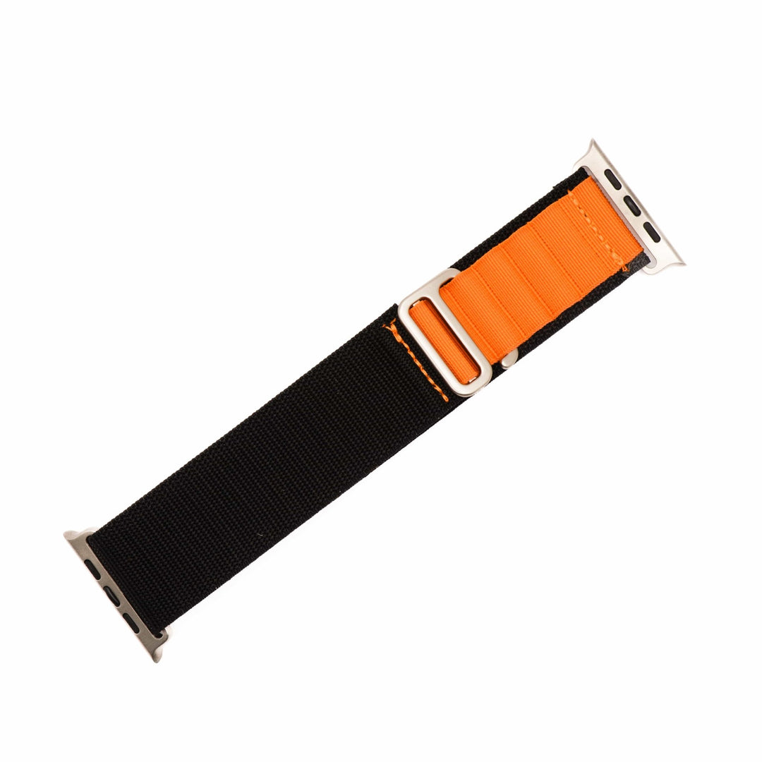 MultiLoop Band - For Apple Watch ULTRA - Black & Orange - BluShark Straps
