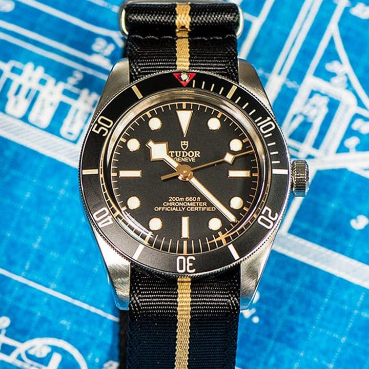 Nautilus One - Tudor Black - BluShark Straps