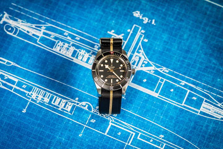 Nautilus One - Tudor Black - BluShark Straps
