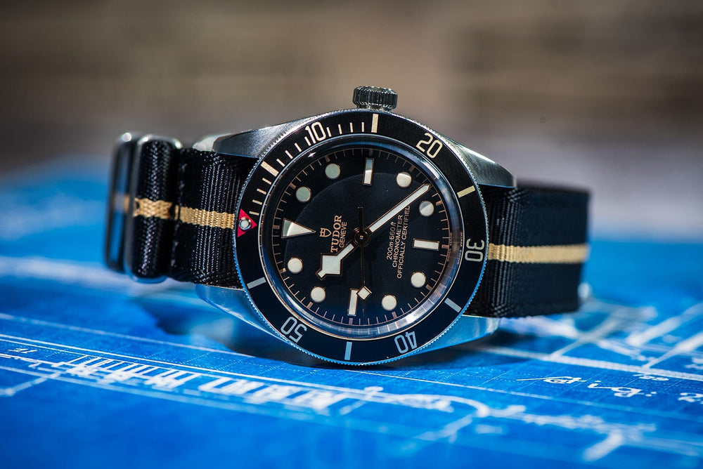 Nautilus One - Tudor Black - BluShark Straps