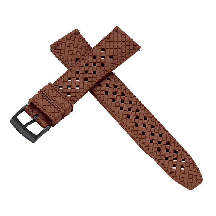 Neo Tropical Rubber - Brown - BluShark Straps - pvd - top view