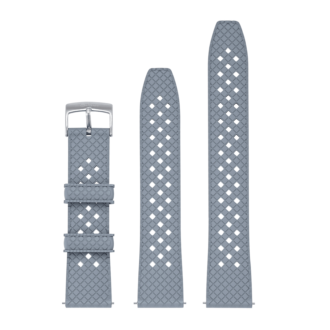 Neo Tropical Rubber - Gray - BluShark Straps