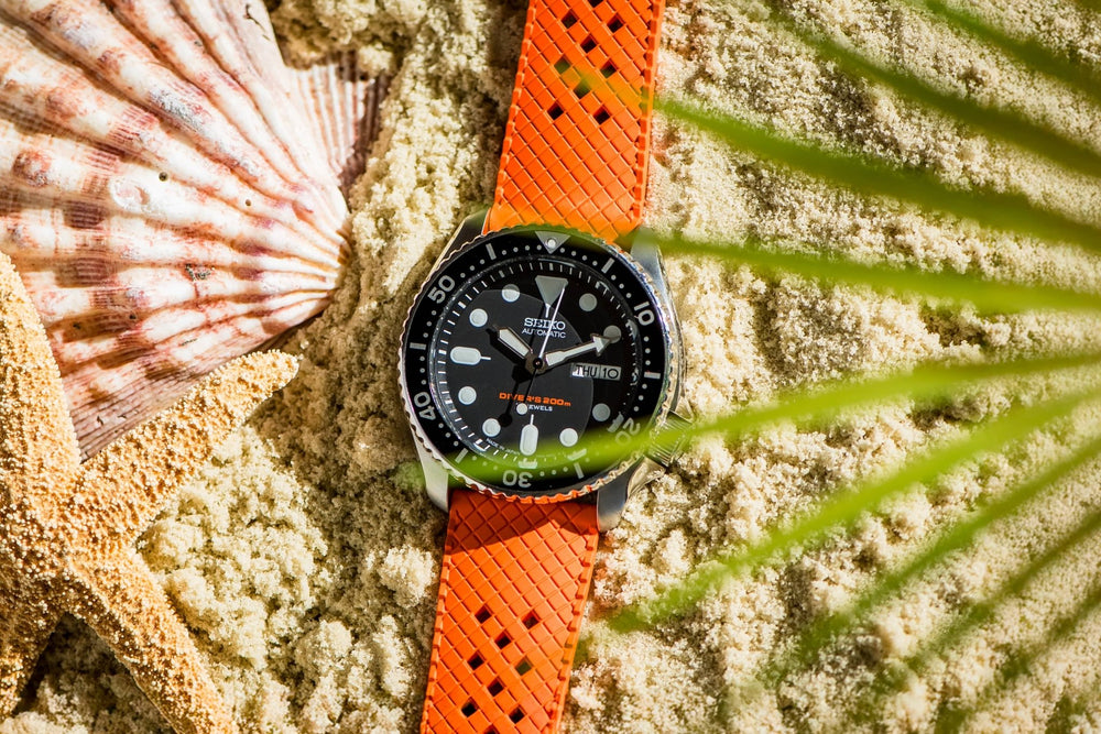Neo Tropical Rubber - Orange - BluShark Straps
