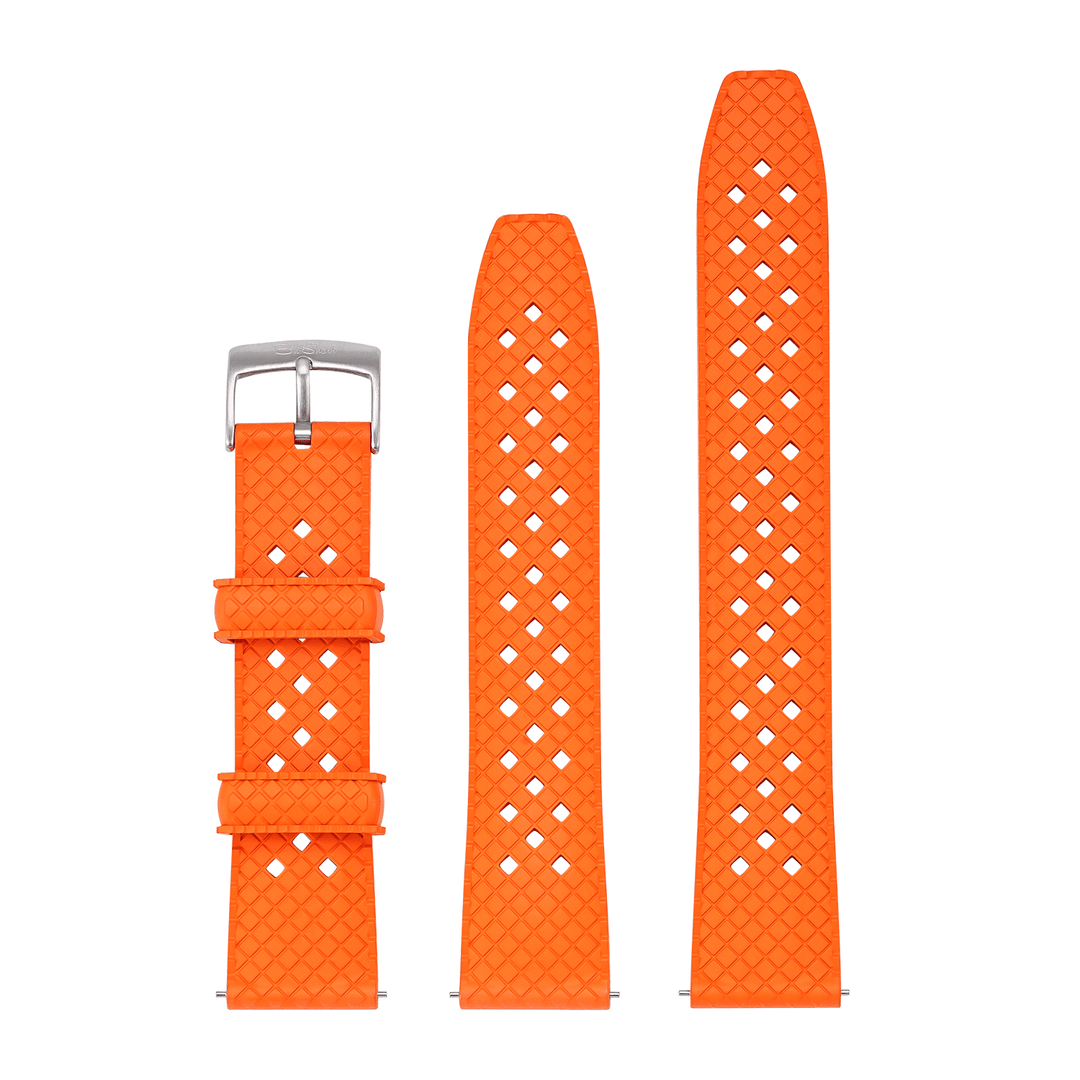 Neo Tropical Rubber - Orange - BluShark Straps