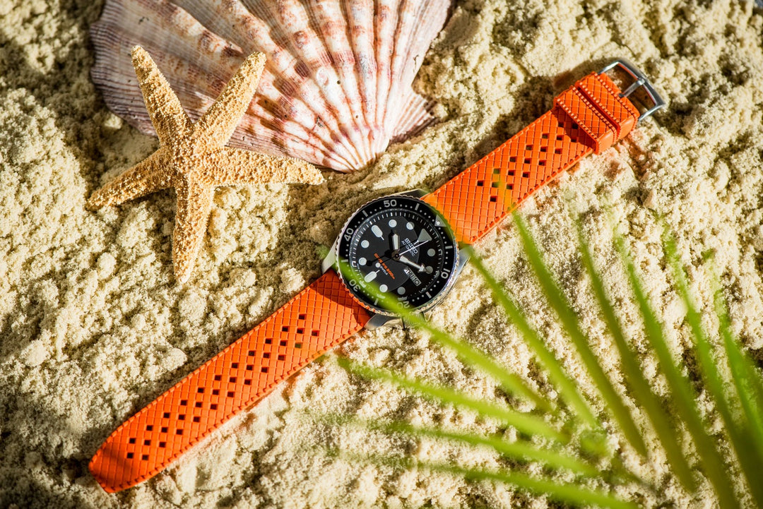 Neo Tropical Rubber - Orange - BluShark Straps