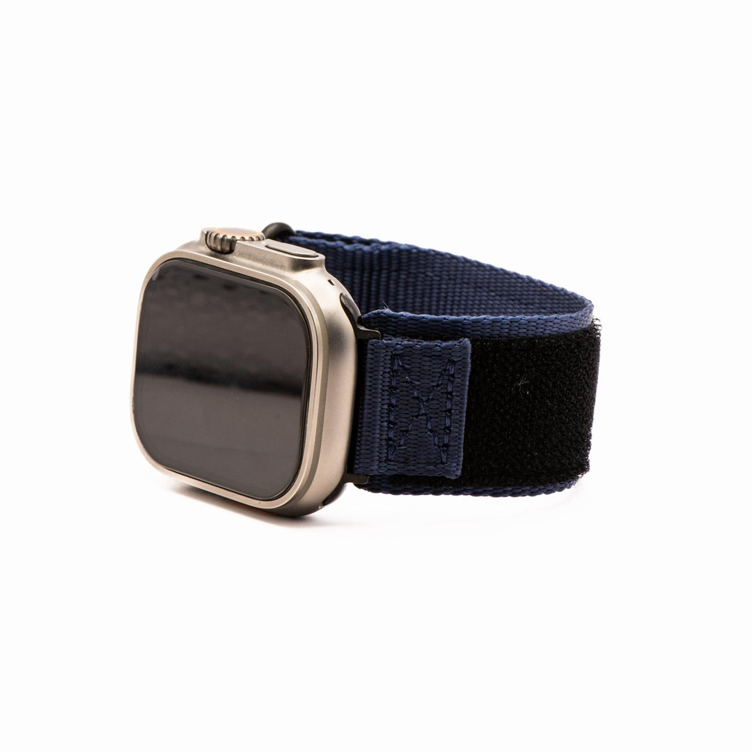 Nylon Velcro Band - For Apple Watch ULTRA - Blue - BluShark Straps