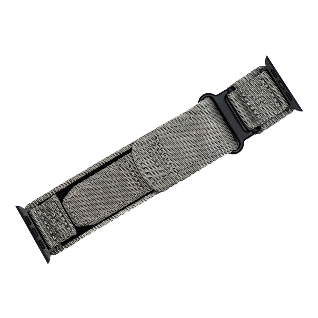 Nylon Velcro Band - For Apple Watch ULTRA - Gray - BluShark Straps