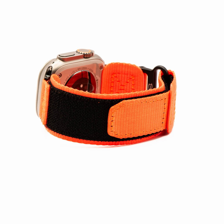 Nylon Velcro Band - For Apple Watch ULTRA - Orange - BluShark Straps