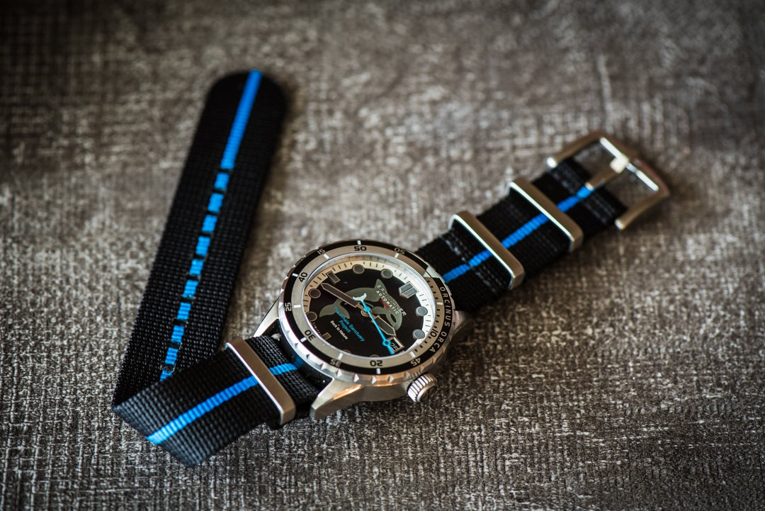 Orca - Black & Blu - BluShark Straps