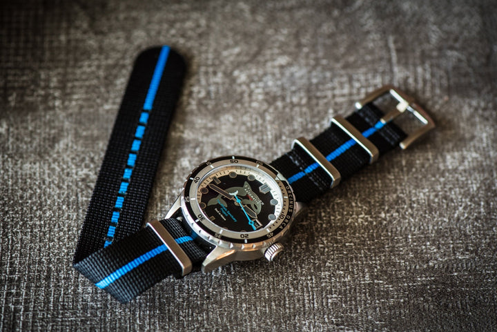 Orca - Black & Blu - BluShark Straps