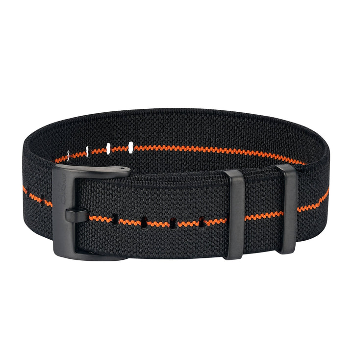 Pajama Stretch - Black/Orange - BluShark Straps