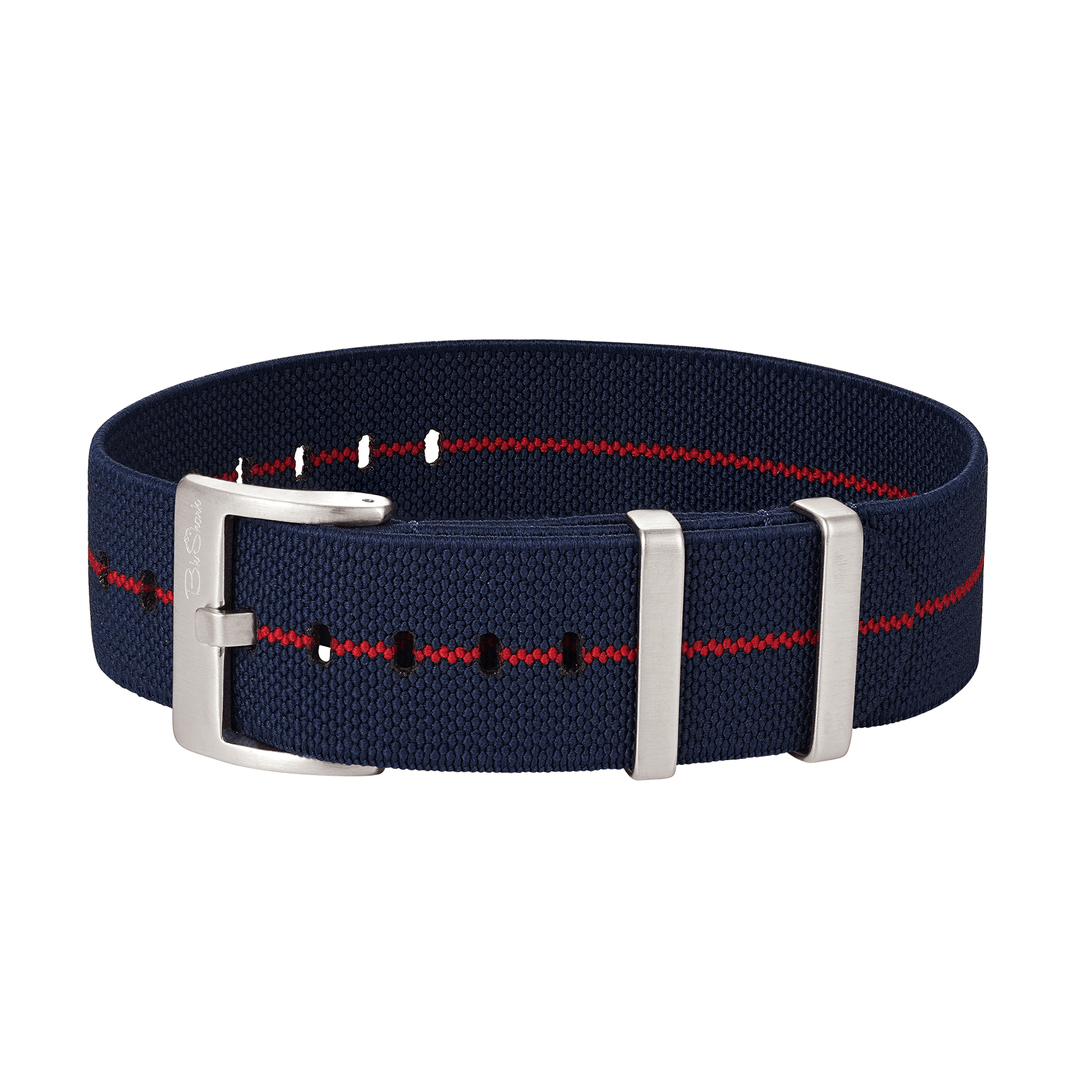 Pajama Stretch - Navy Blue/Red - BluShark Straps