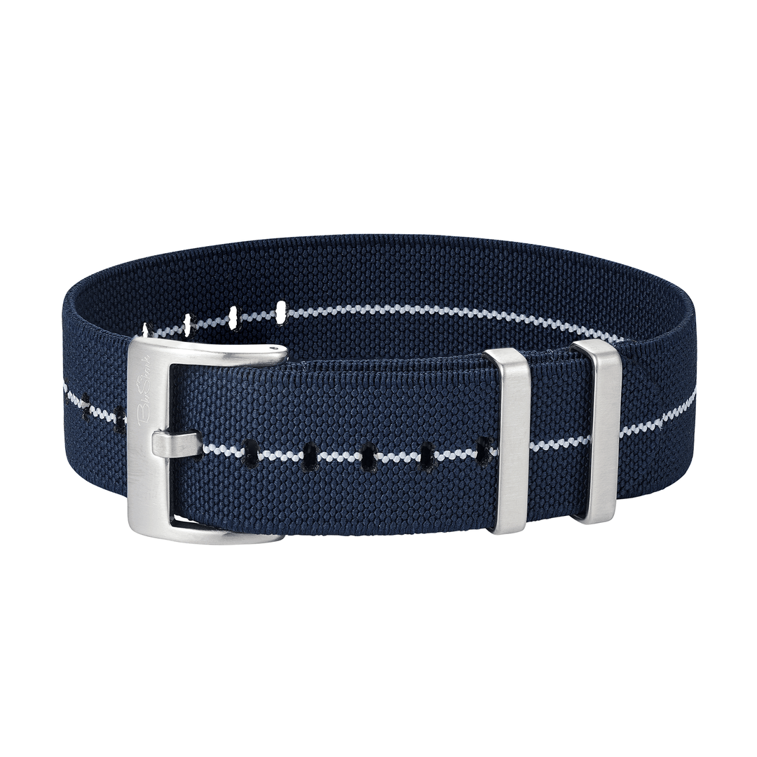 Pajama Stretch - Navy Blue/White - BluShark Straps