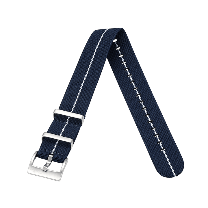 Pajama Stretch - Navy Blue/White - BluShark Straps