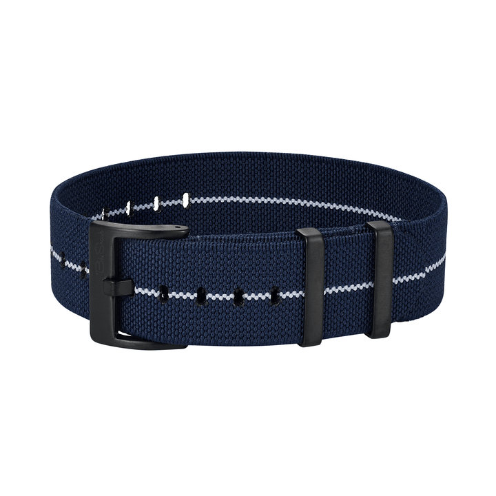 Pajama Stretch - Navy Blue/White - BluShark Straps
