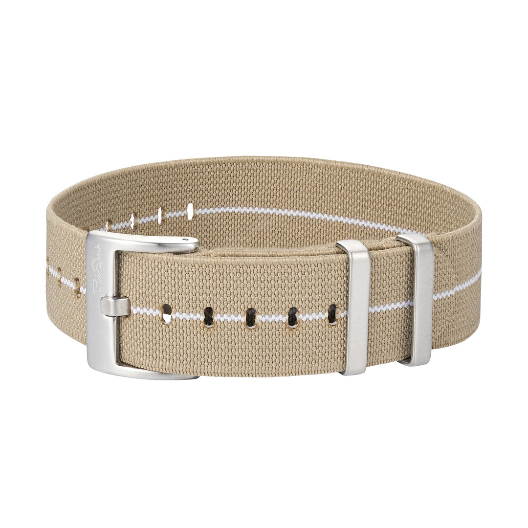 Pajama Stretch - Tan/White - BluShark Straps