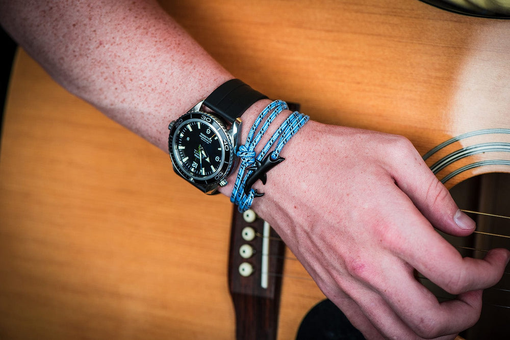 Paracord Shark Bracelet - Blue - BluShark Straps