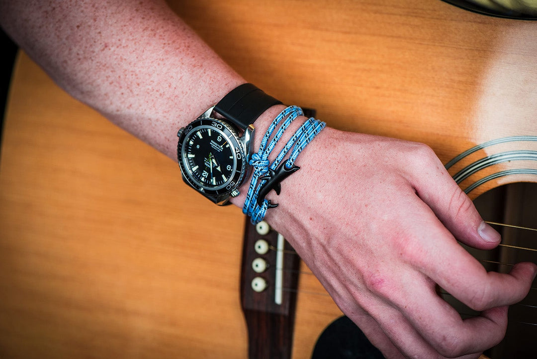 Paracord Shark Bracelet - Blue - BluShark Straps