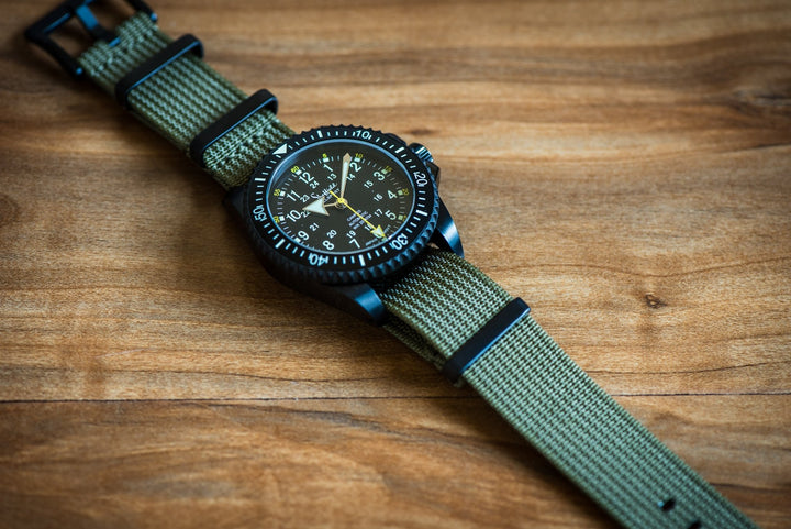 Ribbed DBL - Army Green - BluShark Straps