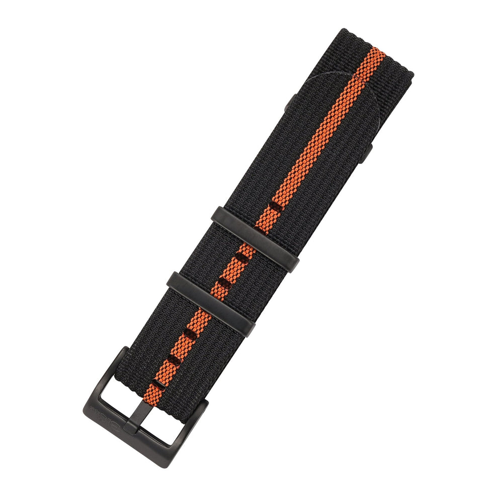 Ribbed DBL - Black & Orange - BluShark Straps