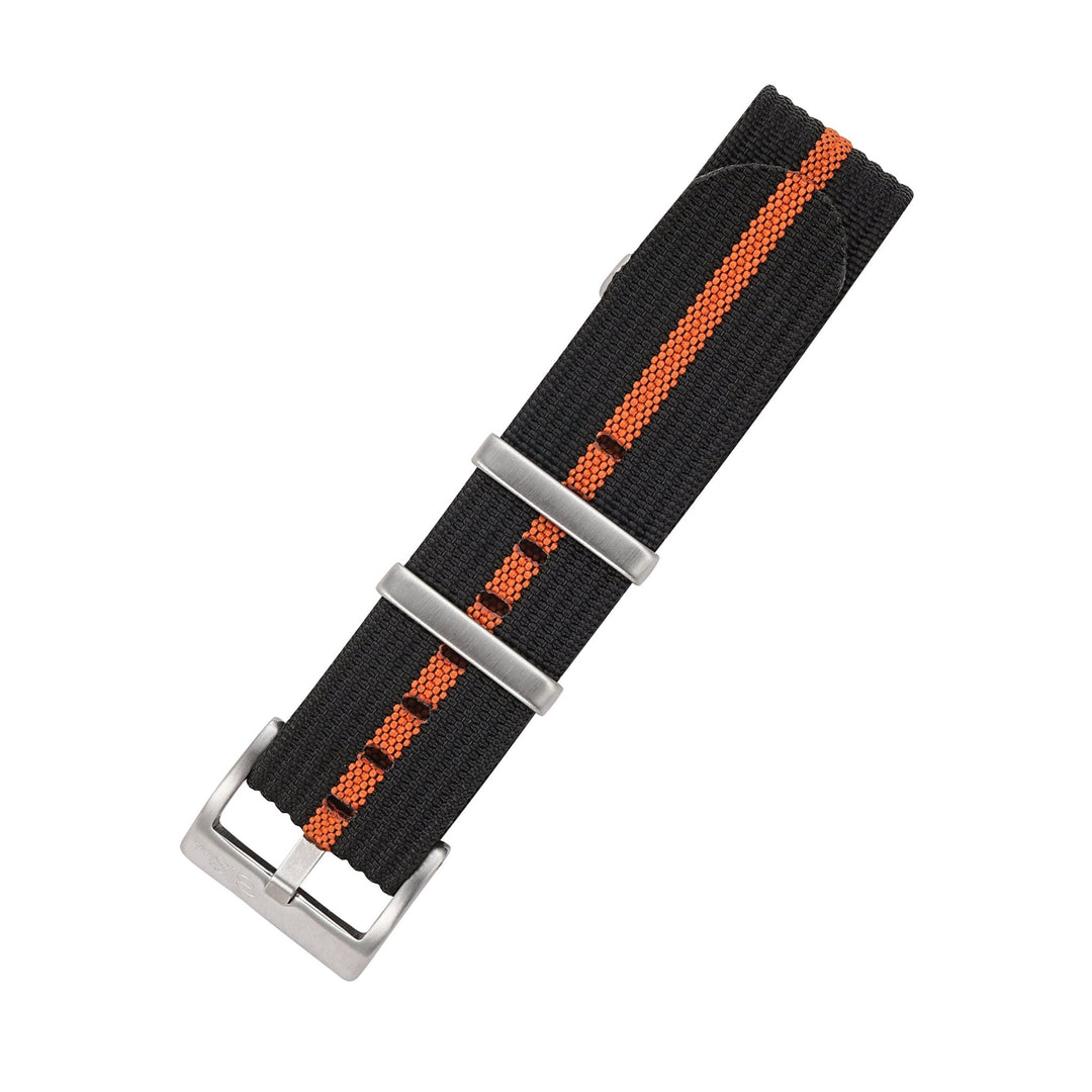 Ribbed DBL - Black & Orange - BluShark Straps