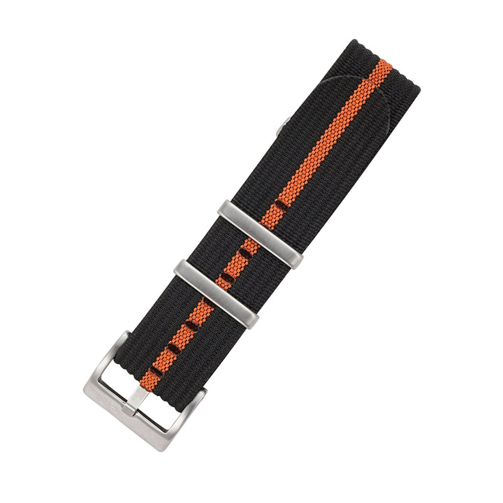 Ribbed DBL - Black & Orange - BluShark Straps