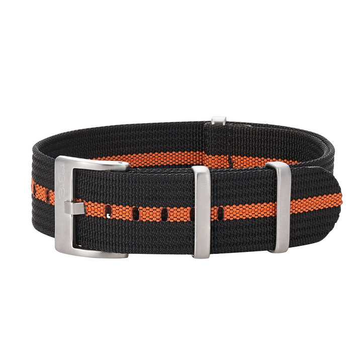 Ribbed DBL - Black & Orange - BluShark Straps