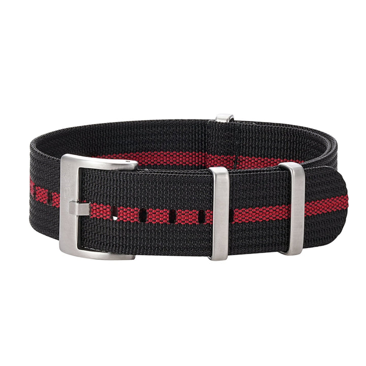 Ribbed DBL - Black & Red - BluShark Straps