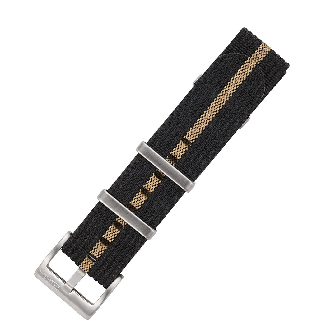 Ribbed DBL - Black & Tan - BluShark Straps
