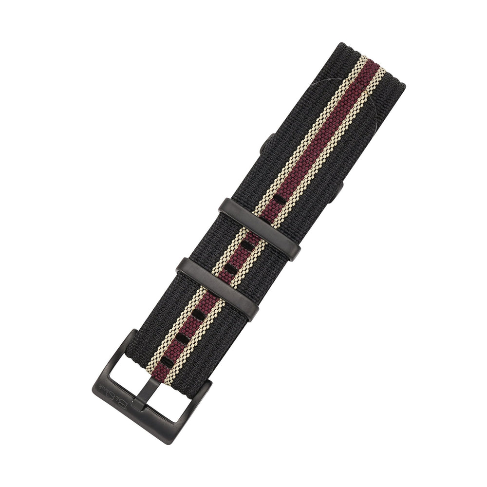 Ribbed DBL - Black, Tan & Red - BluShark Straps