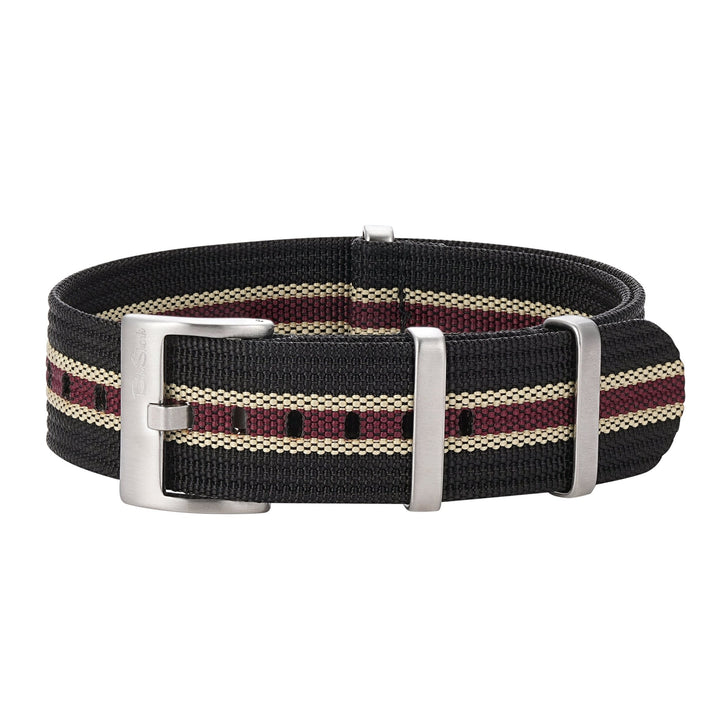 Ribbed DBL - Black, Tan & Red - BluShark Straps