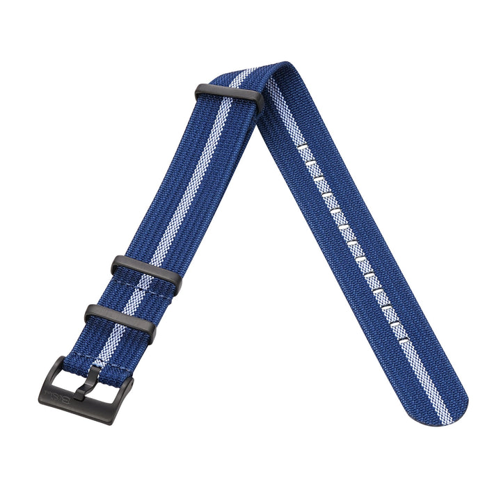Ribbed DBL - Blue & White - BluShark Straps