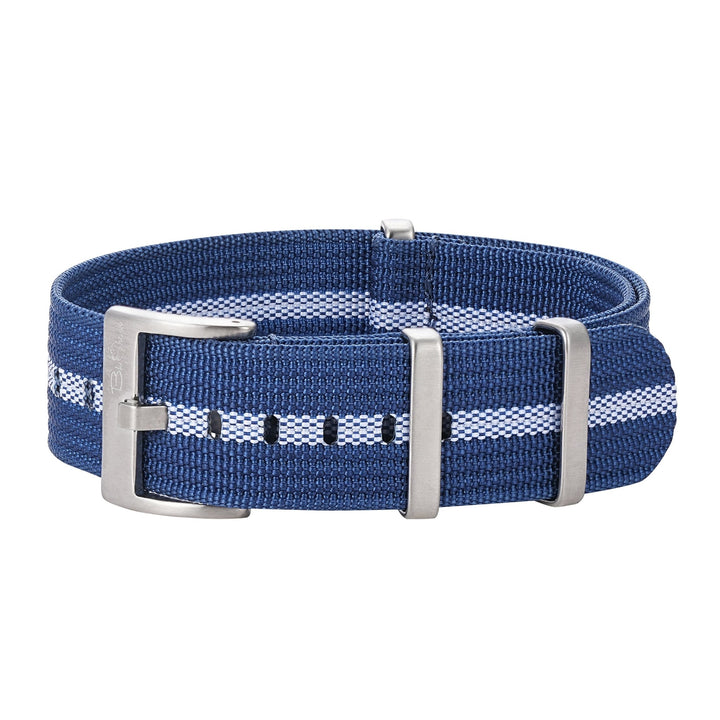 Ribbed DBL - Blue & White - BluShark Straps