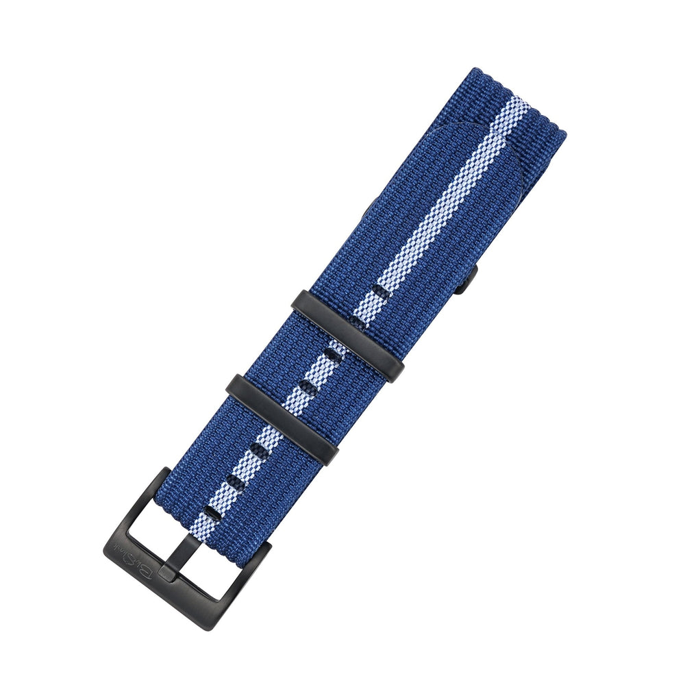 Ribbed DBL - Blue & White - BluShark Straps