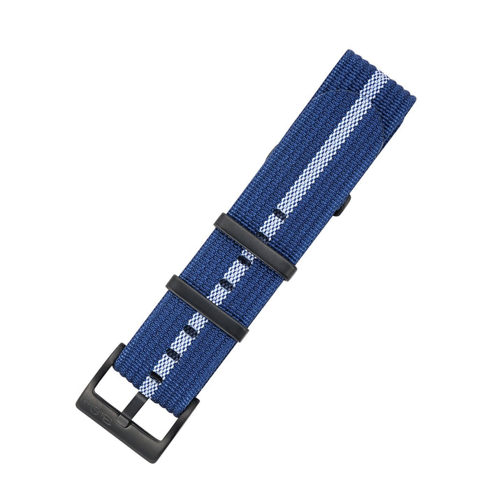 Ribbed DBL - Blue & White - BluShark Straps