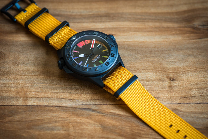 Ribbed DBL - Mustard Yellow - BluShark Straps