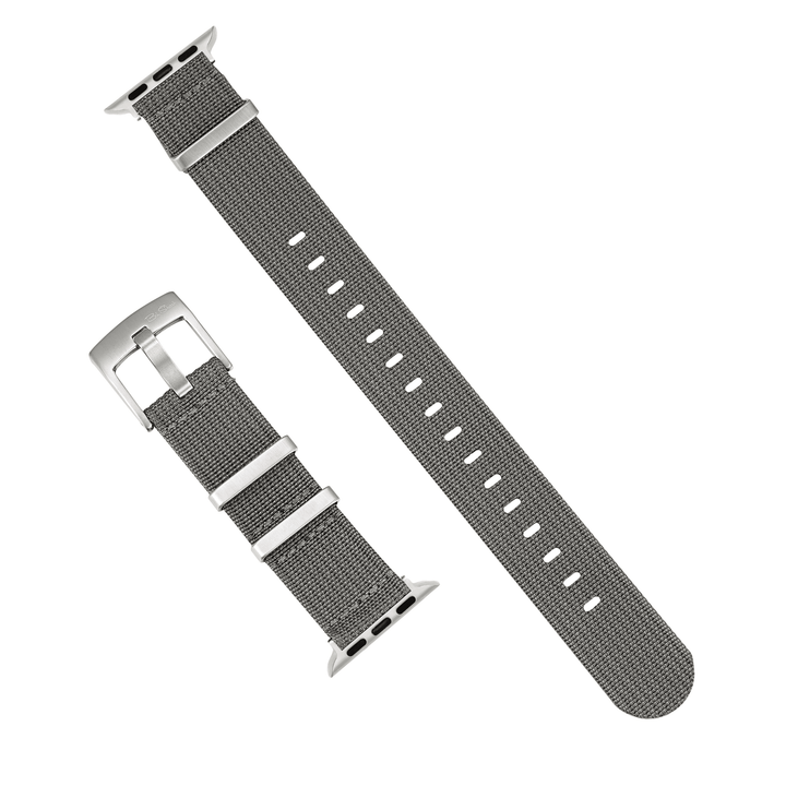 Ribbed Mako FN Band - For Apple Watch - Gray - BluShark Straps