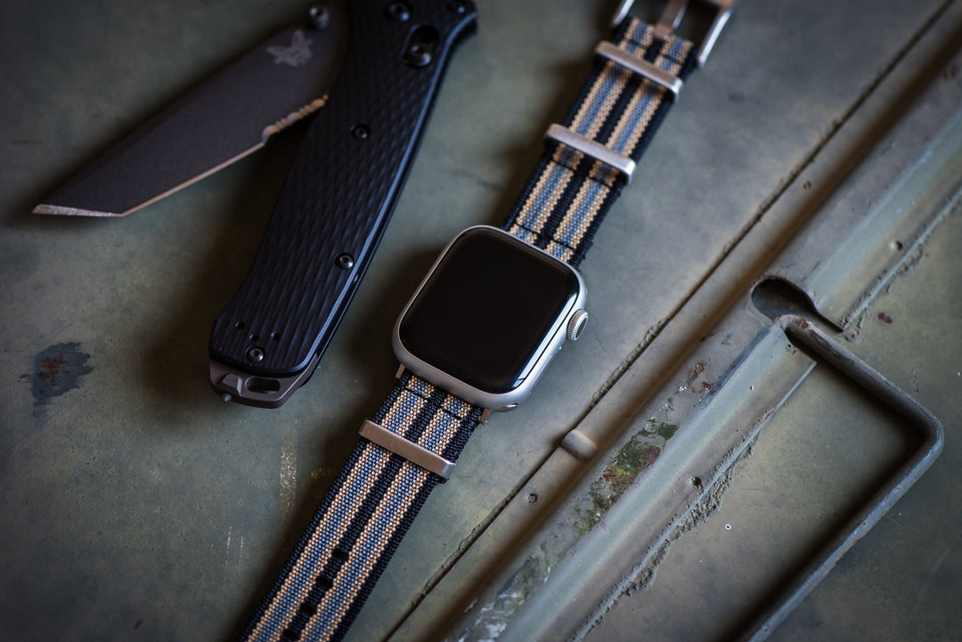 Ribbed Mako FN Band - For Apple Watch - Modern Bond - BluShark Straps